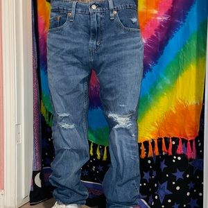 Distressed Levi Jeans